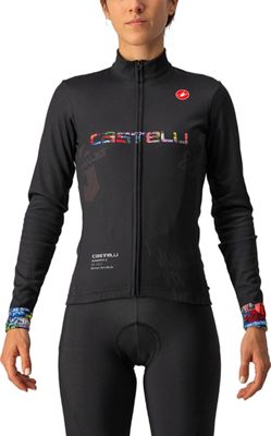Castelli Women's Graffiti Thermal Cycling Jersey AW21 - Street Art Dark - XS, Street Art Dark